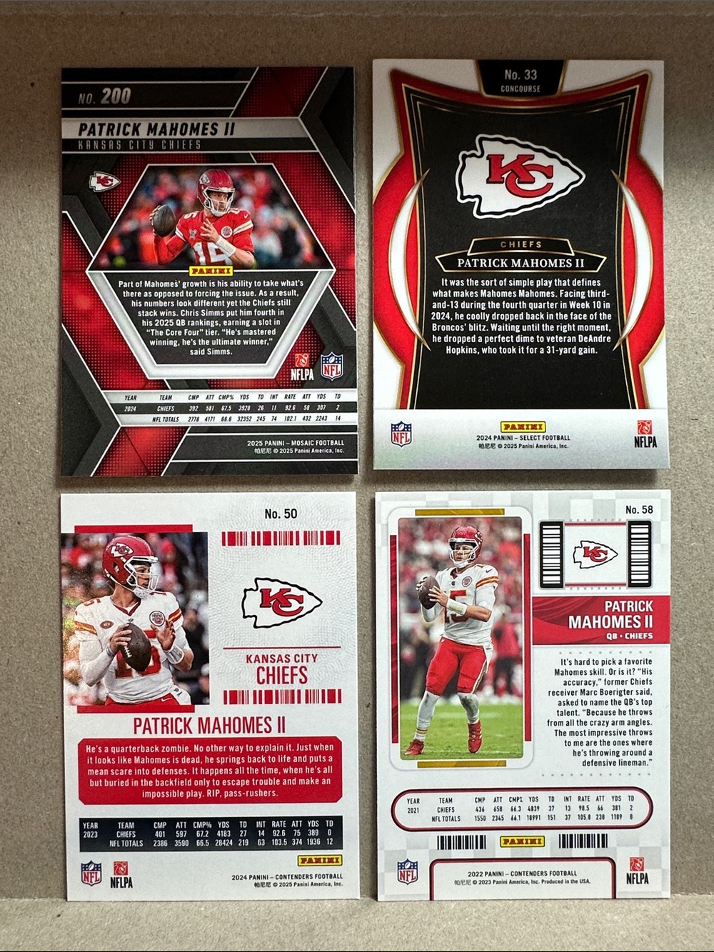 Patrick Mahomes/Travis Kelce Chiefs lot of 20 w/Chris Jones & Pacheco - Picture 3 of 11